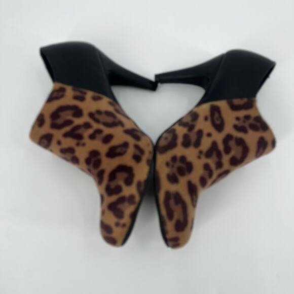 Y2K Dexflex Comfort Leopard Bootie heel womens Shoes Sz 9 Stiletto Glam Rocker - Picture 5 of 15